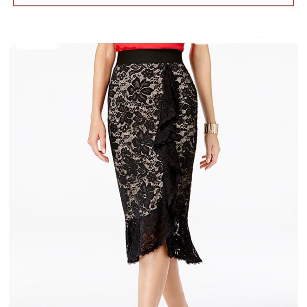 Thalia Sodi Black Lace skirt, Med-Lg
